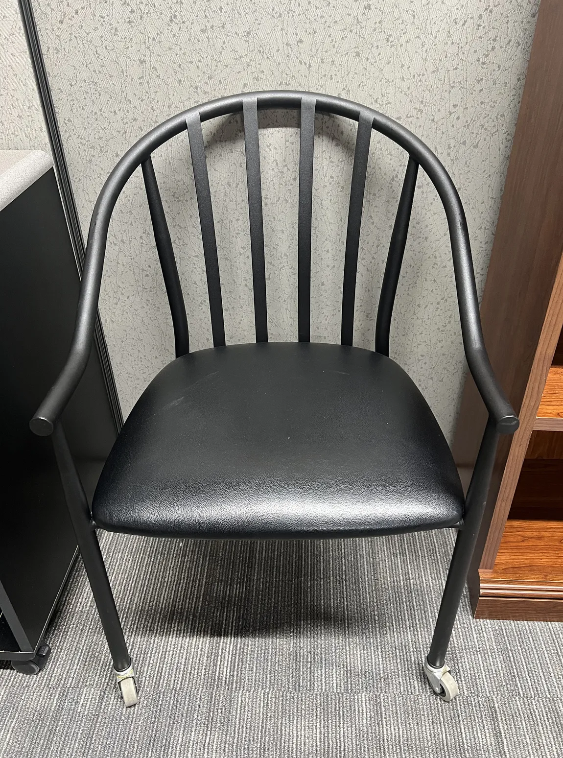 Black Metal Guest Chair