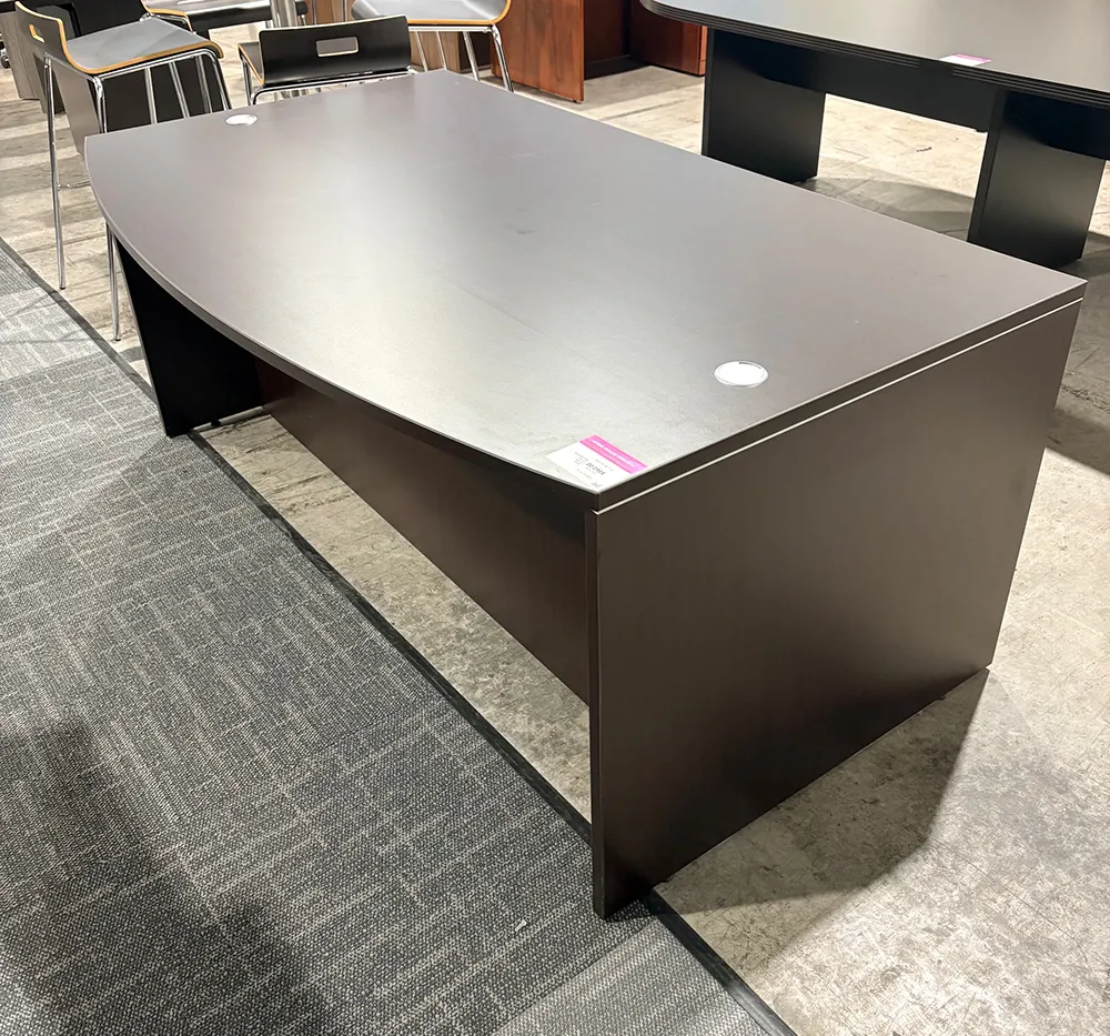 Bow Front Desk with Drawers