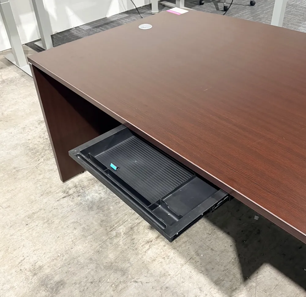 Bow Front Desk with Drawers