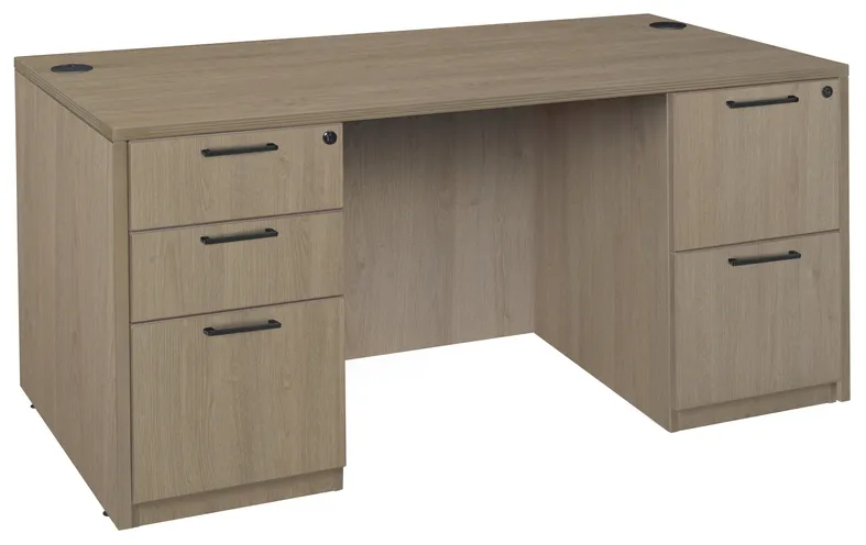 Rectangular Desk with Drawers
