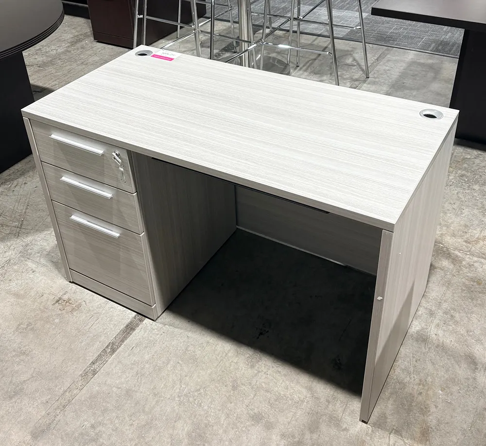 Small Pedestal Desk with Drawers