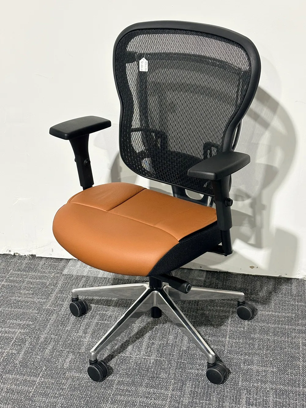 Mesh Back Leather Chair