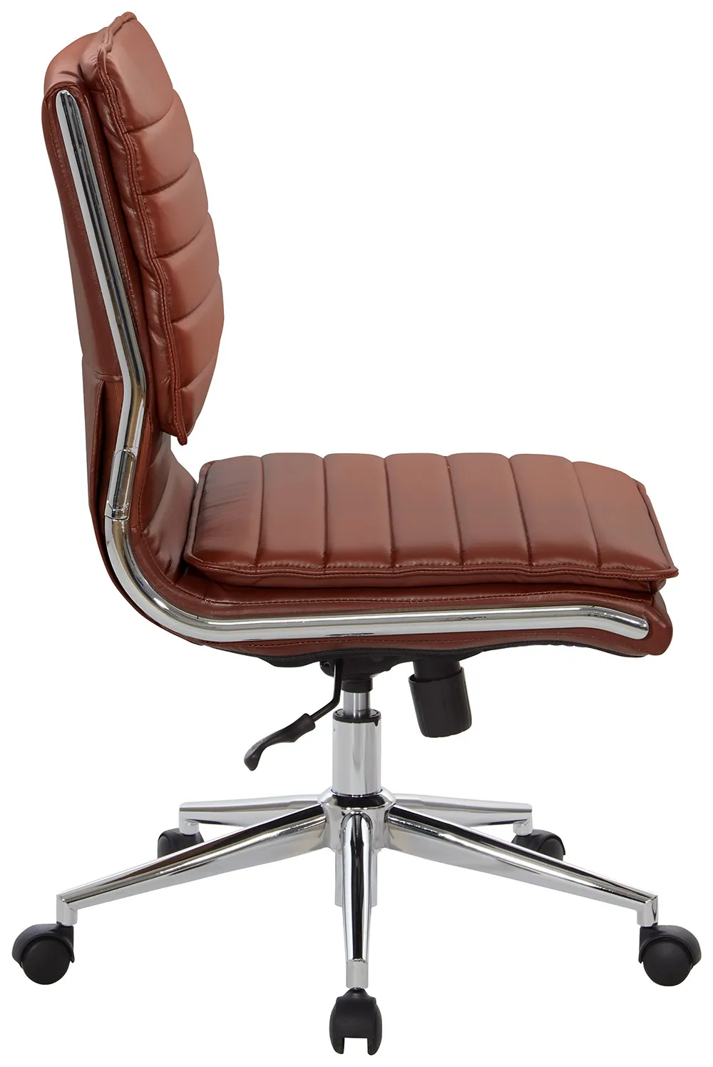 small mid back armless conference chair 2
