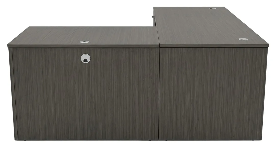 L Shaped Desk with Drawers