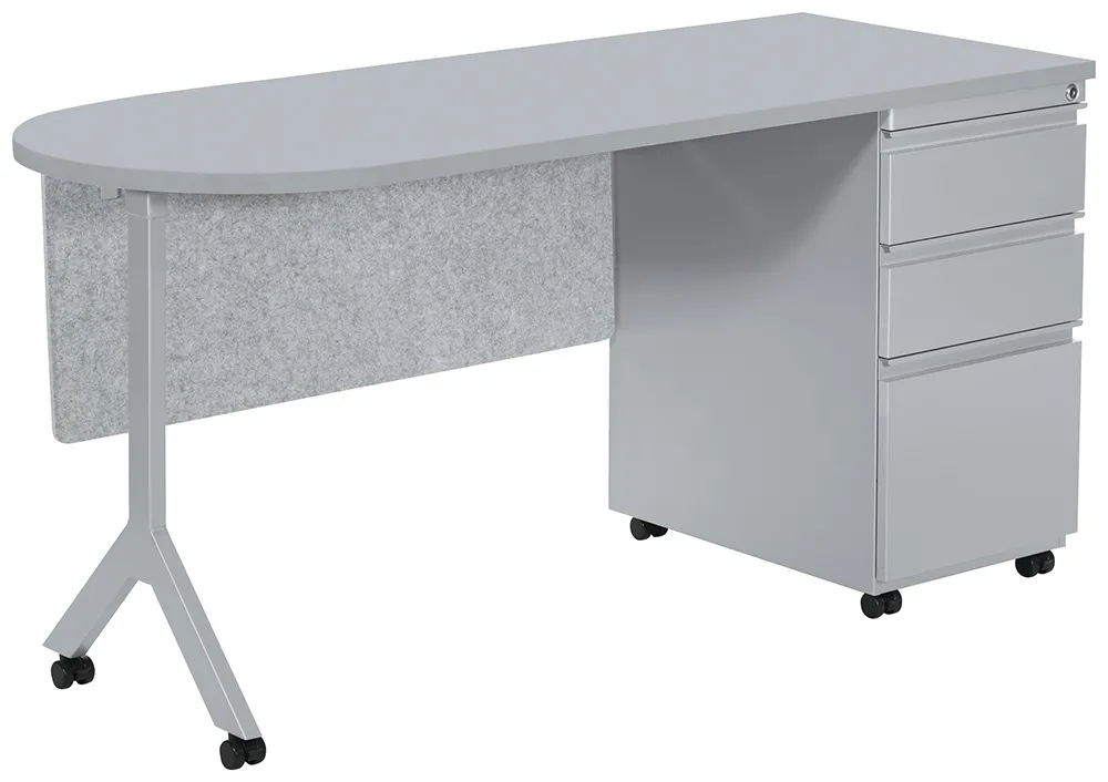 Mobile School Desk with Drawers