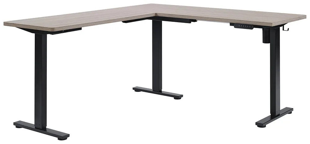 L Shaped Height Adjustable Desk
