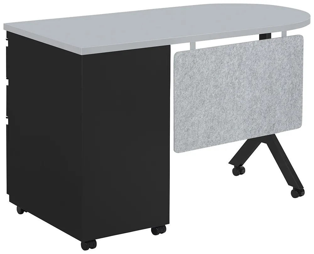 Mobile Classroom Desk with Drawers