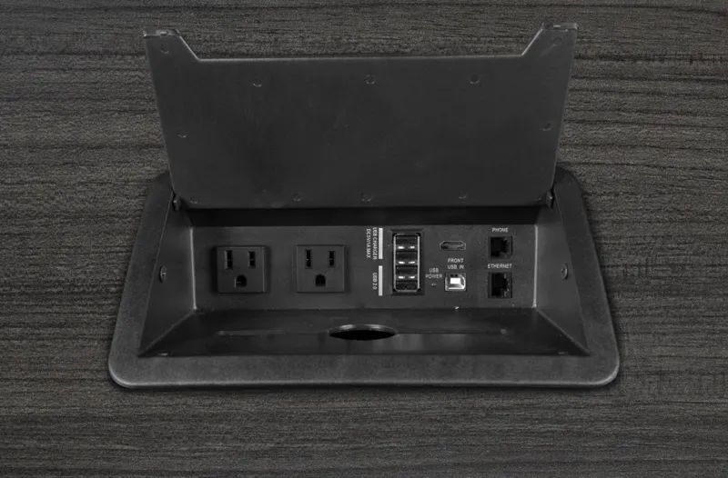 Conference Table with Power and Chairs