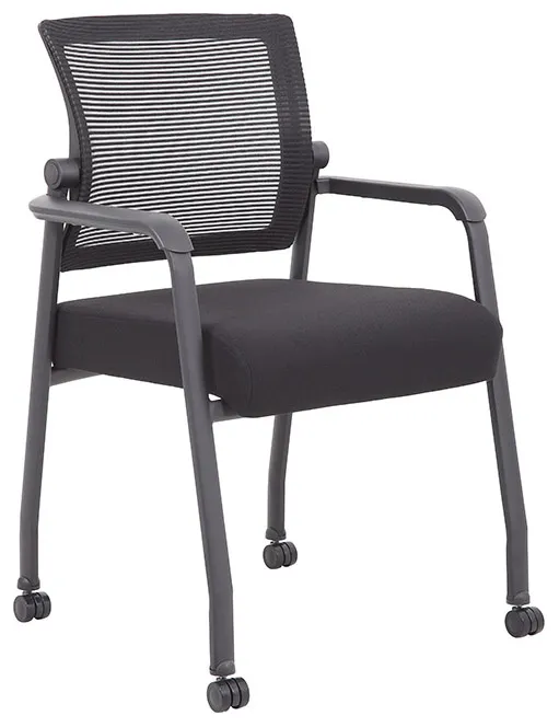 Rolling Mesh Back Guest Chair