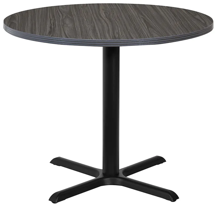 Round Table with Metal Base
