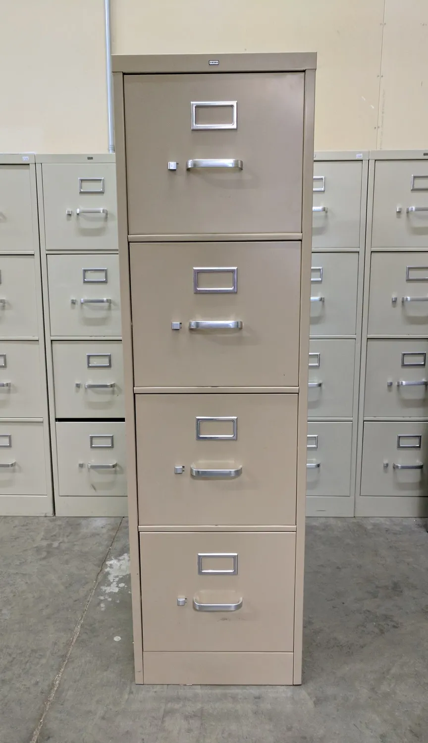 Tan Hon 4 Drawer Vertical File Cabinet
