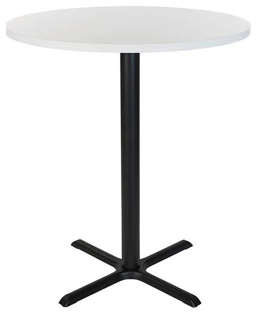 Round Bar Height Table with Metal Base