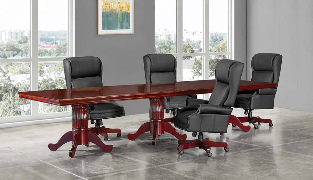 Rectangular Conference Table and Chairs Set