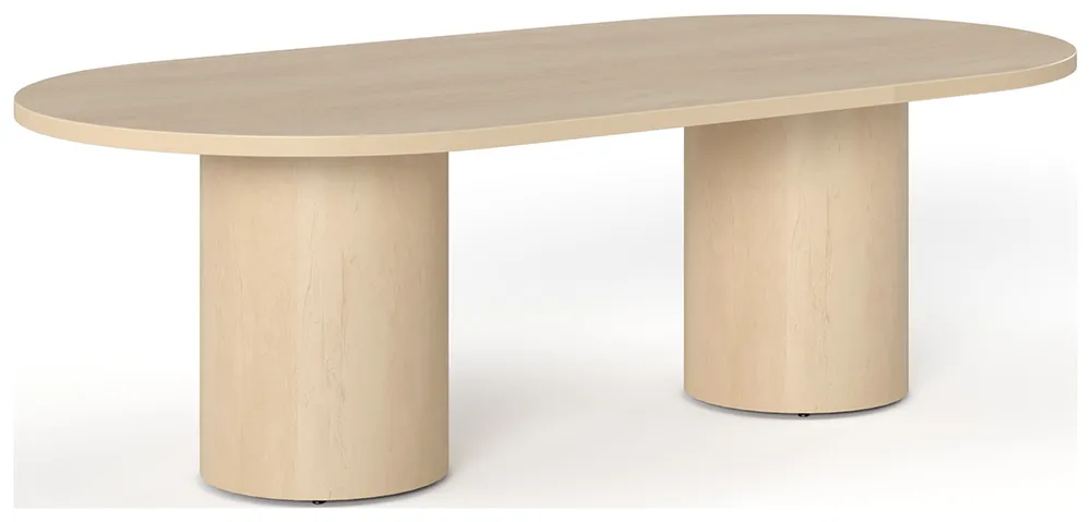 Racetrack Conference Table with Drum Base