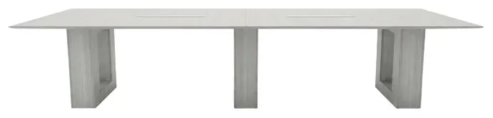 Conference Table with Chairs and Storage Set