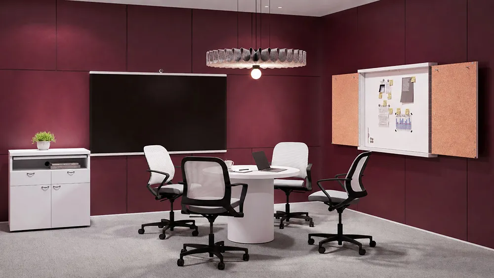 Round Table with Chairs and Storage Set