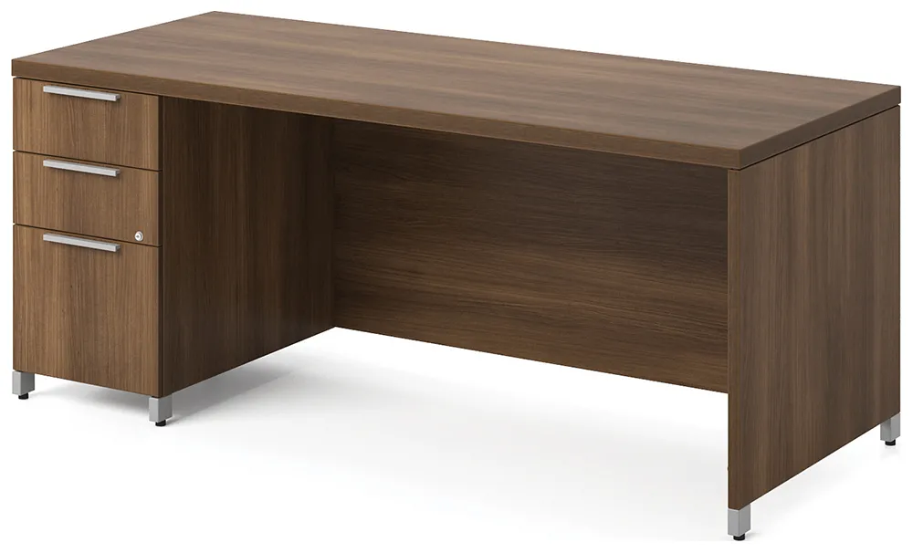 Rectangular Desk with Drawers