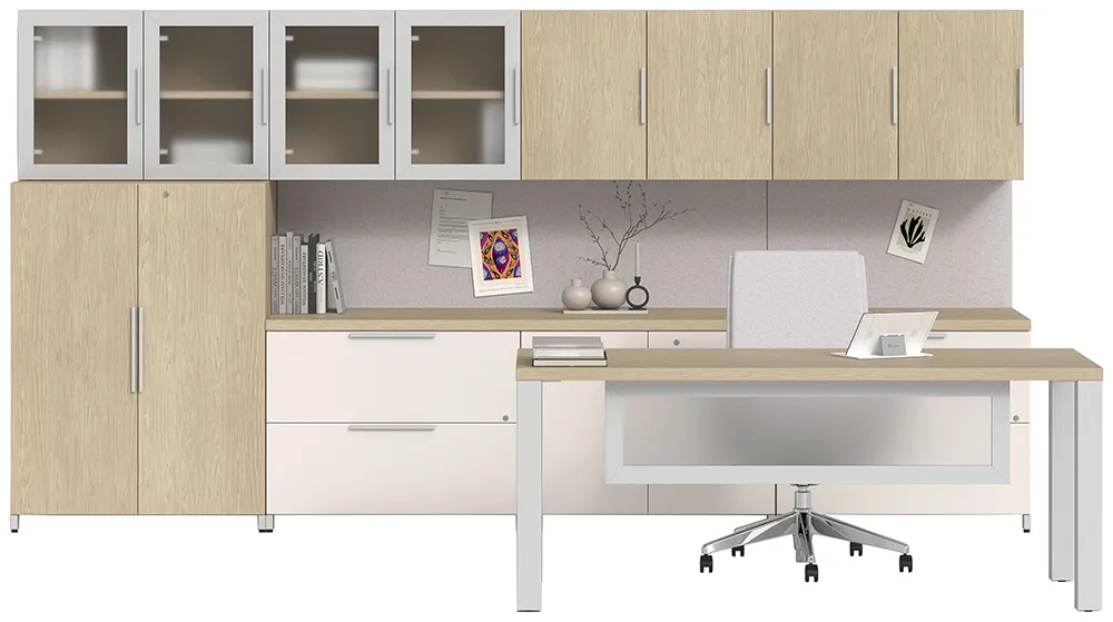 Rectangular Desk with Storage