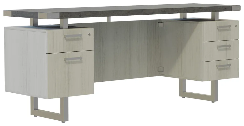 fullsize credenza desk with drawers 1