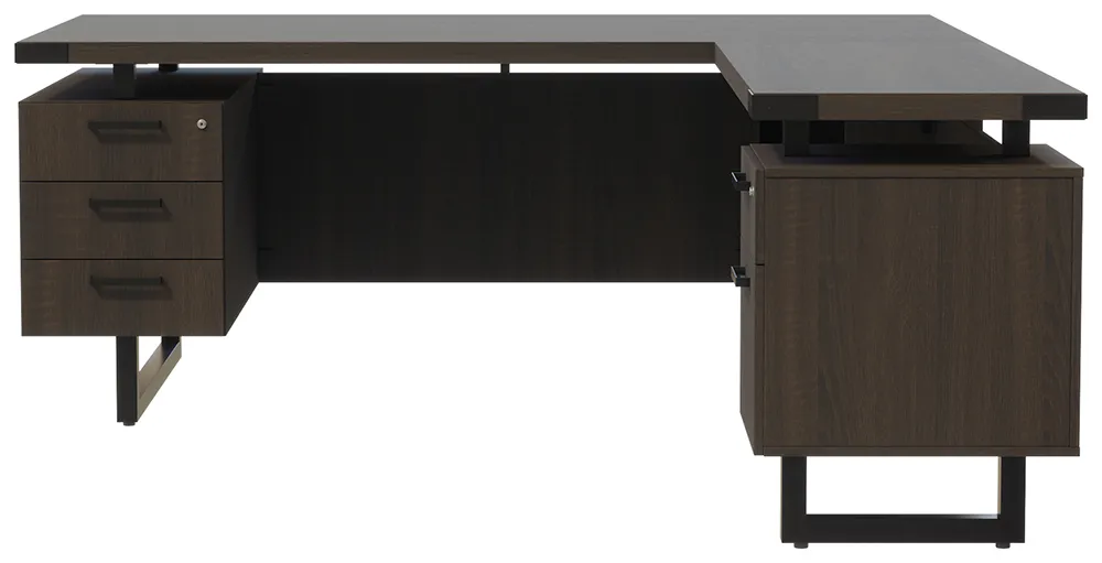 L Shaped Desk with Drawers