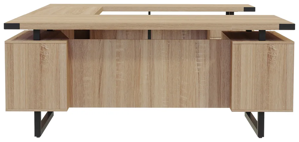 U Shaped Desk with Drawers