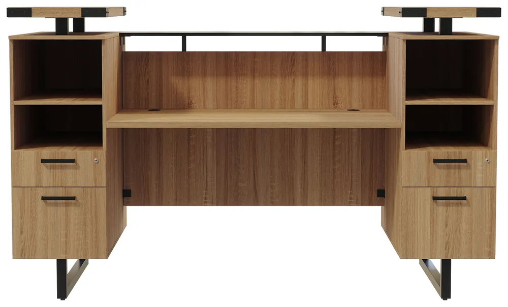 Modern Reception Desk with Drawers