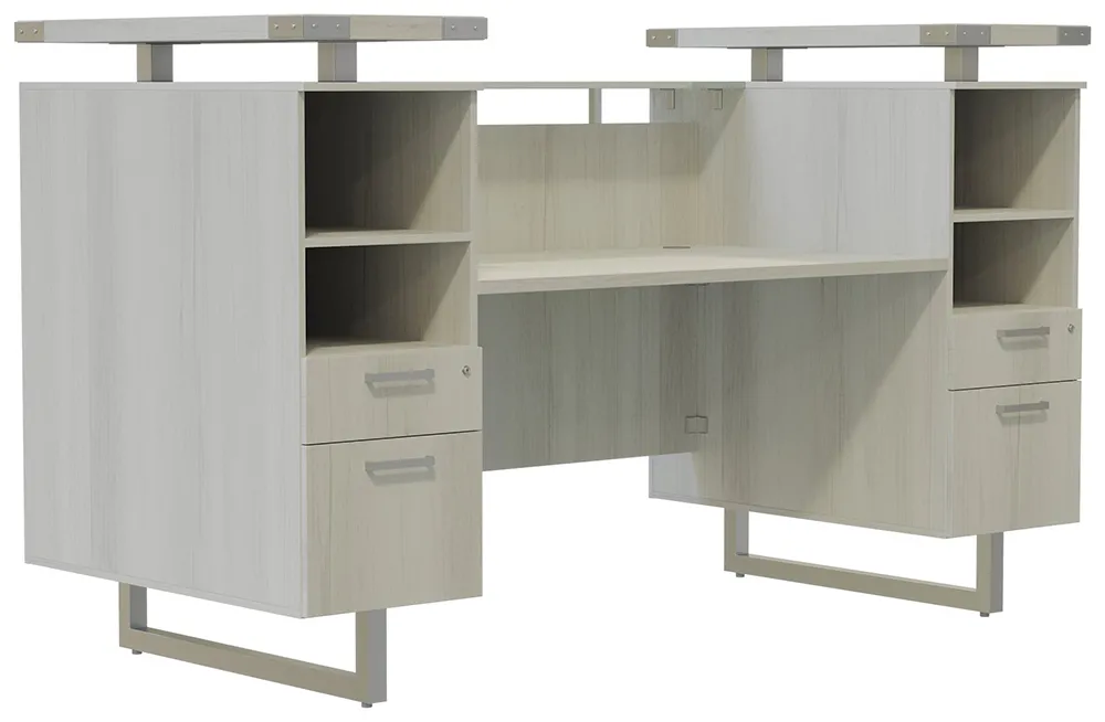 fullsize modern reception desk with drawers 1