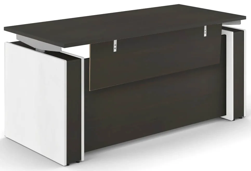 fullsize sit stand desk with modesty panel 1