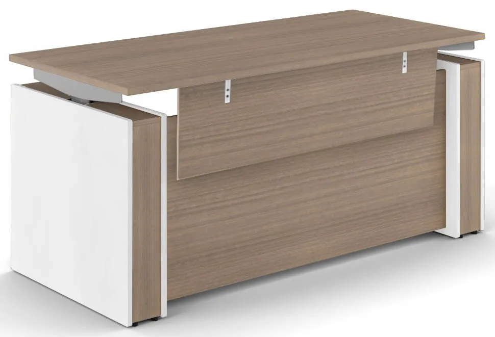 fullsize sit stand desk with modesty panel 1