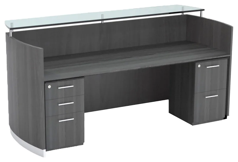 fullsize reception desk with drawers 1