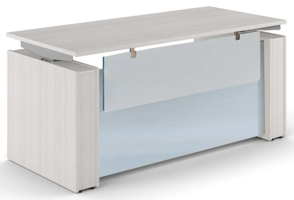 fullsize sit stand desk with modesty panel 1