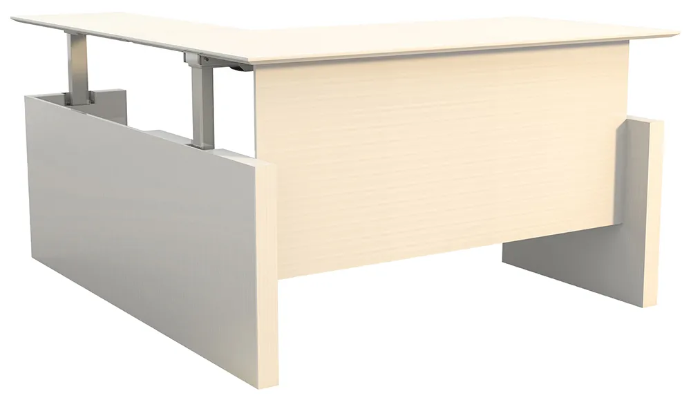 L Shaped Height Adjustable Desk