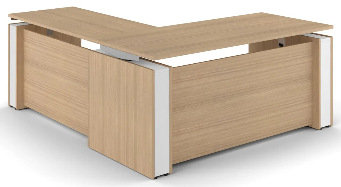 L Shaped Sit Stand Desk