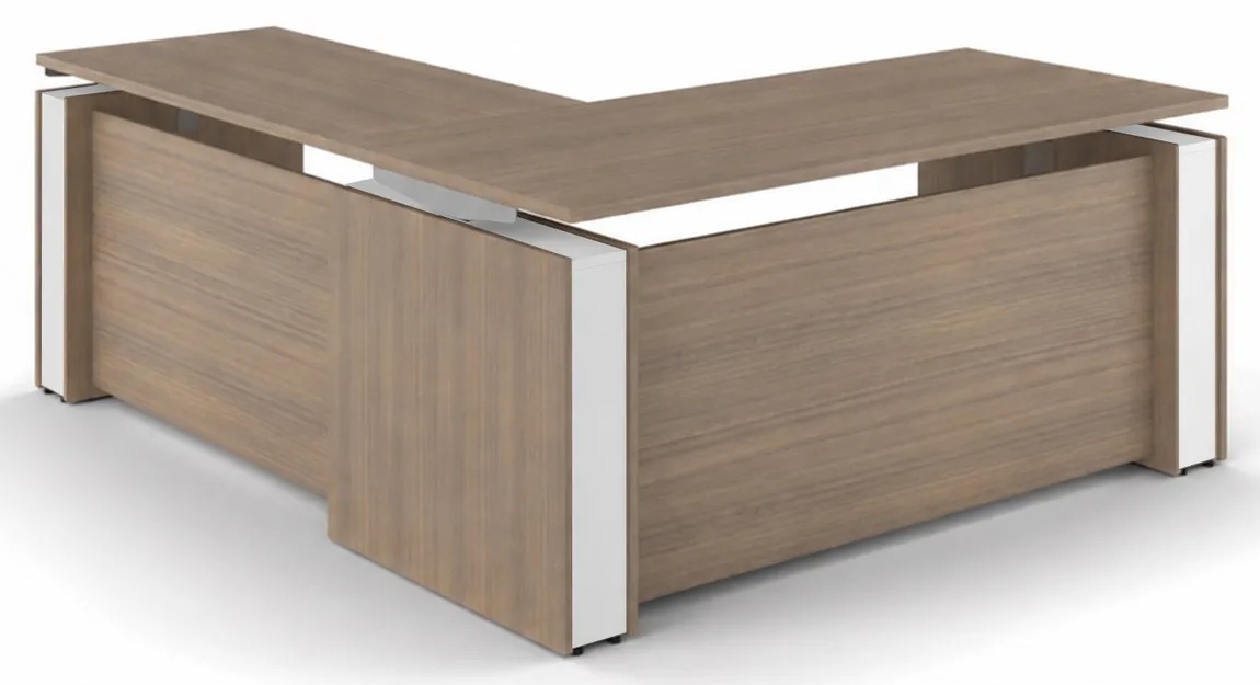 L Shaped Sit Stand Desk