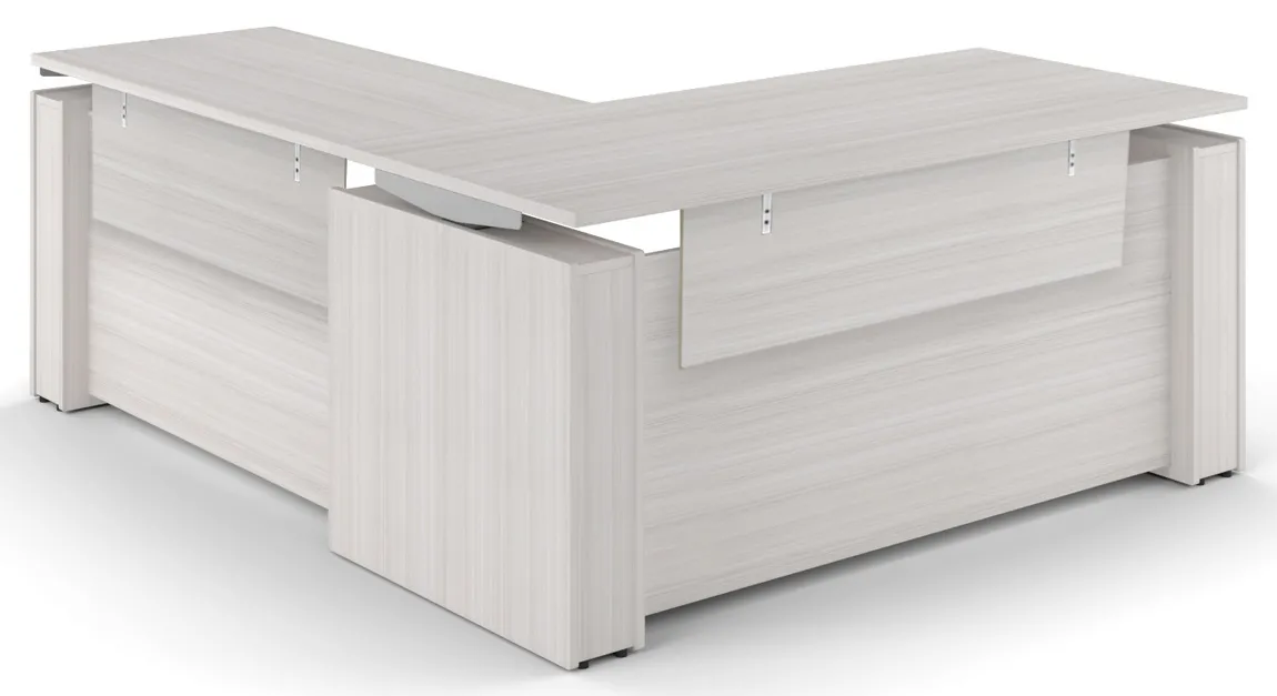 fullsize l standing desk with laminate modesty panels 1