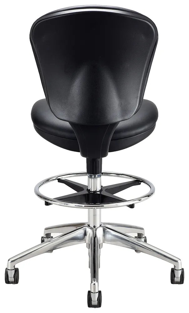 small armless vinyl drafting chair 3