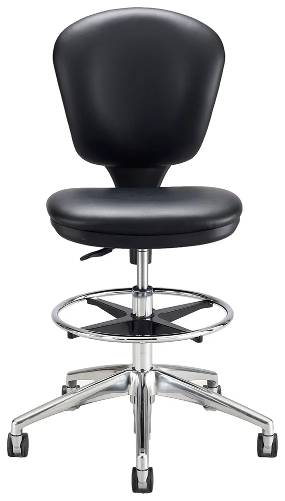 small armless vinyl drafting chair 4