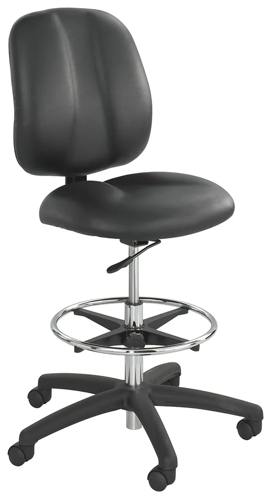 Armless Vinyl Drafting Chair