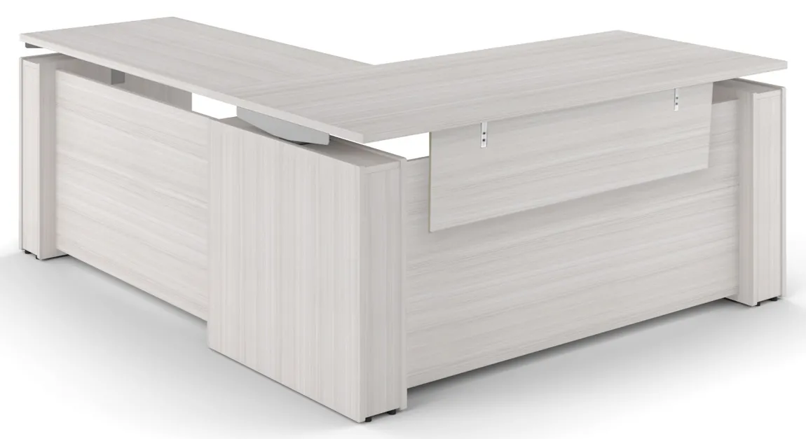 Standing L Desk with Modesty Panel