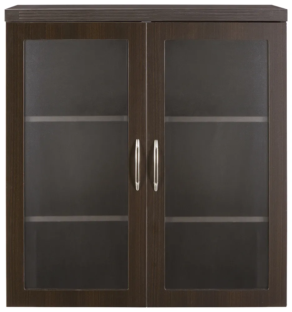 Storage Cabinet with Glass Doors