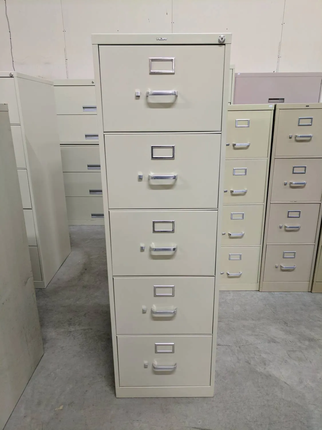 Putty Hon 5 Drawer Vertical Legal File Cabinet