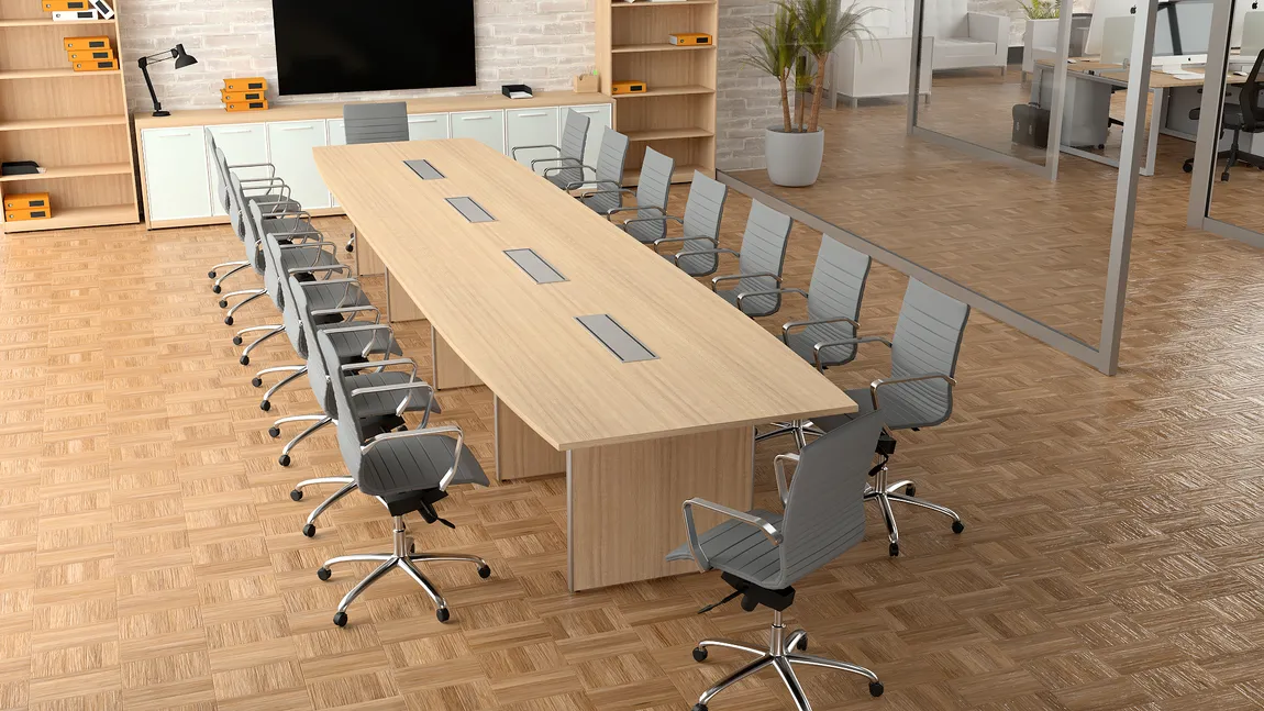 Boat Shaped Conference Table