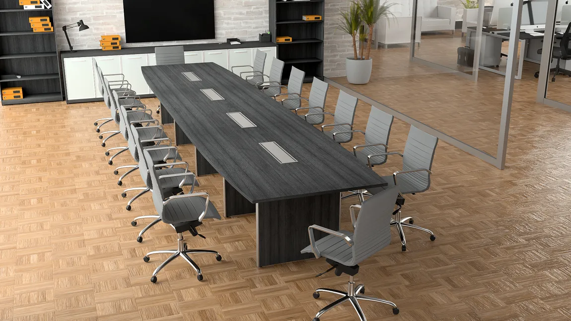 Boat Shaped Conference Table
