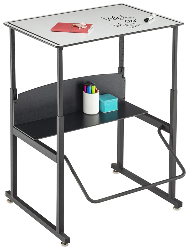 Height Adjustable School Desk with Dry Erase Top
