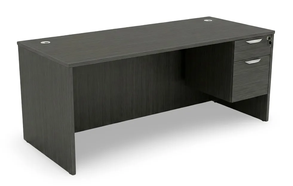 fullsize rectangular desk with drawers 1