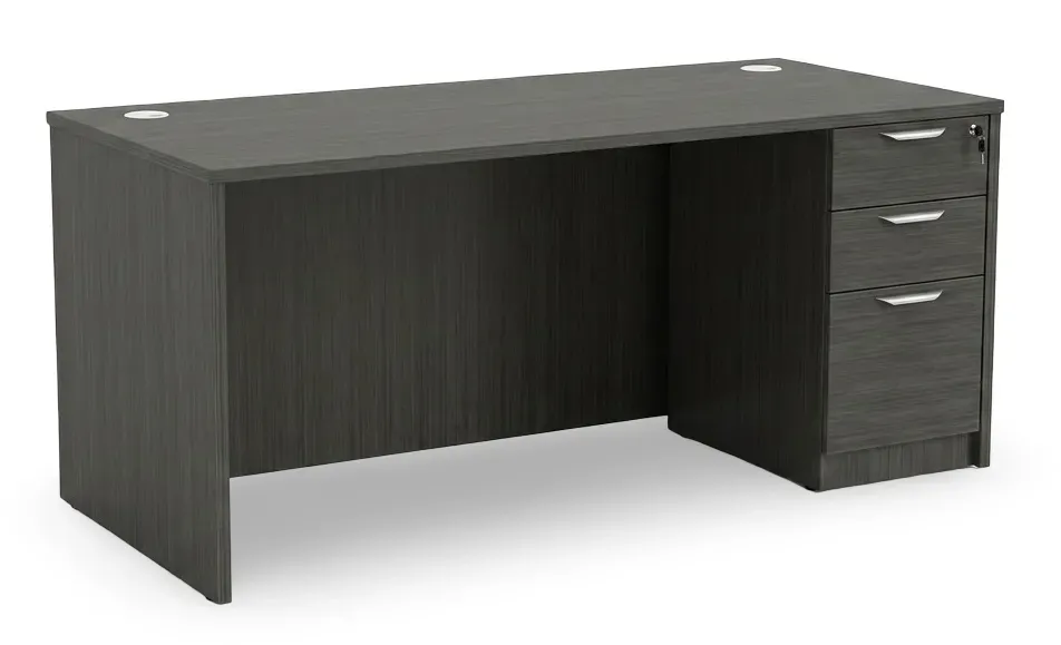 fullsize office desk with drawers 1
