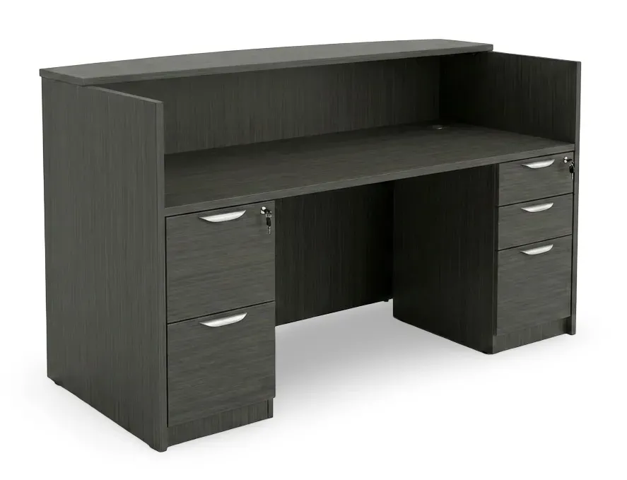 fullsize reception desk with drawers 1