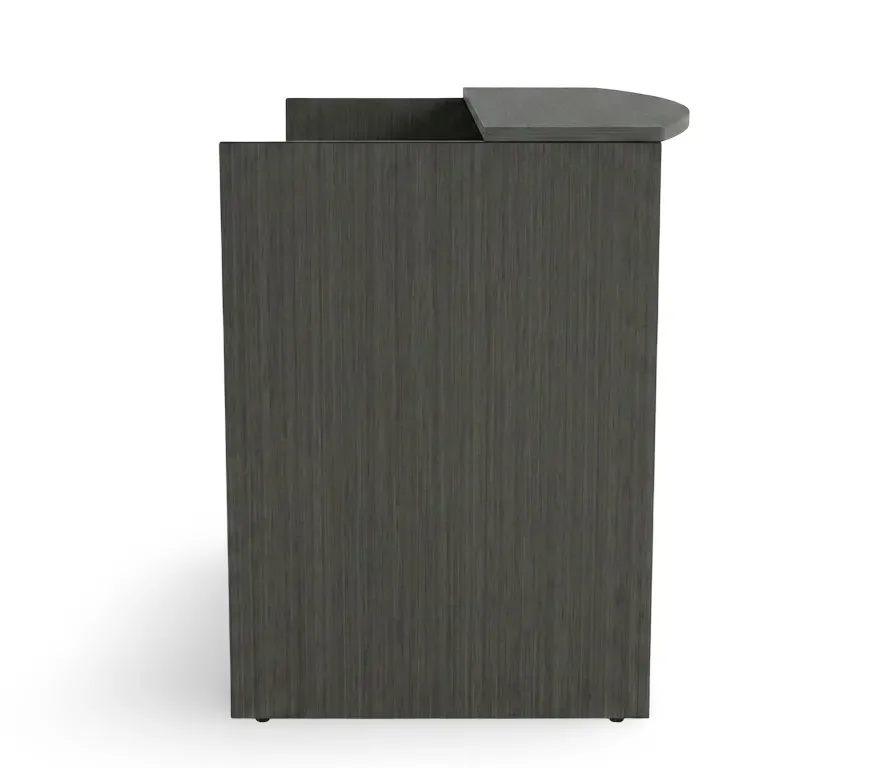 small contemporary reception desk with drawers 4