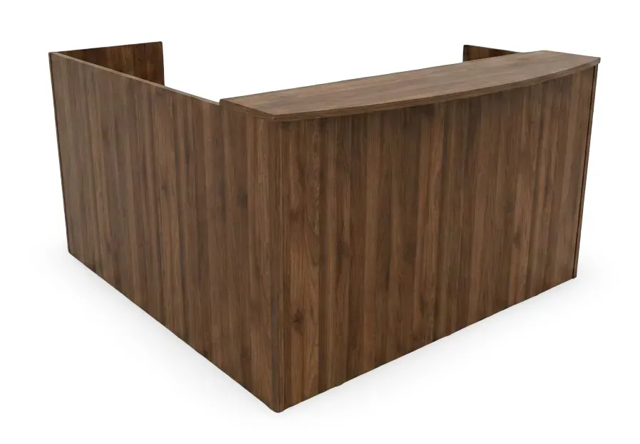 L Shaped Reception Desk with Drawers