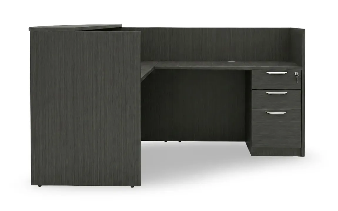 small l shaped reception desk with drawers 3